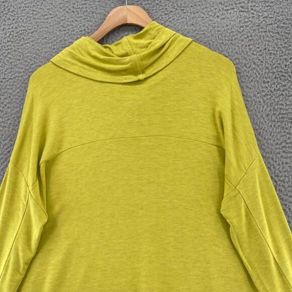 CAbi Top Womens Small Green Cowl Neck Long Sleeve Slouchy Stretch Knit Pullover - Picture 3 of 9